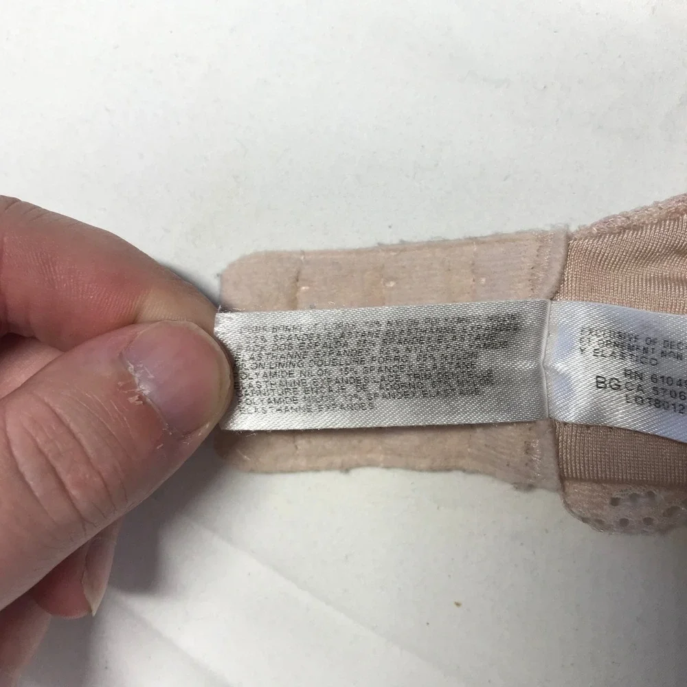 Wacoal Lace Underwire Bra Nude Beige 32DDD 855295 Full Coverage Lace Bra